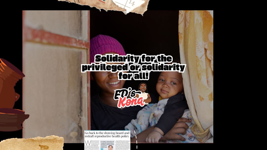 Solidarity for the privileged or solidarity for all!